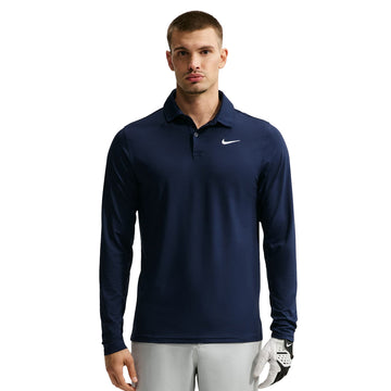 Nike Velocity Men's Dri-FIT Long-Sleeve Golf Polo - College Navy