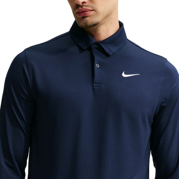 Nike Velocity Men's Dri-FIT Long-Sleeve Golf Polo - College Navy back
