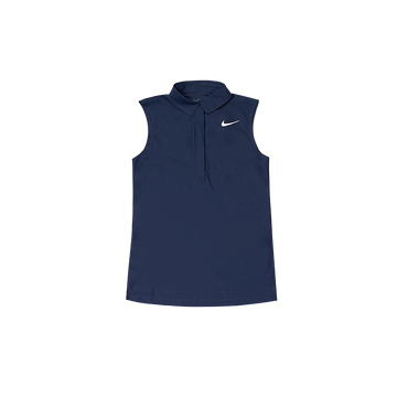 Nike Womens Dri-FIT ADV Tour Polo Sleeveless Navy