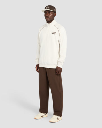 Reebok x Manors Organic 1/4 Zip Pullover - Pebble