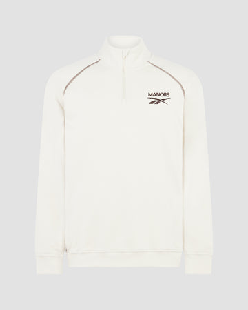 Reebok x Manors Organic 1/4 Zip Pullover - Pebble