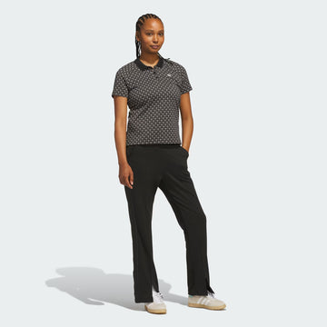 adidas Originals All Over Trefoil Polo - Black / Chalk White