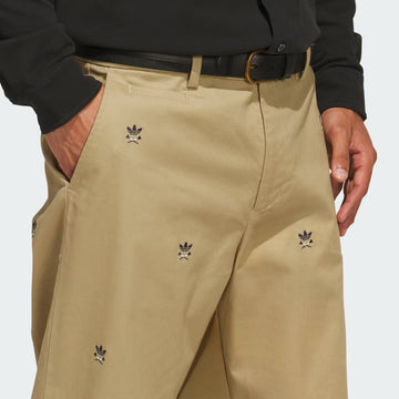 adidas Originals  Loose Embroidered Pant - Hemp