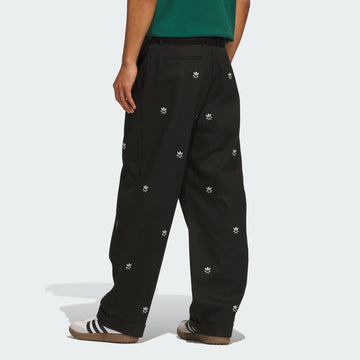 adidas Originals  Loose Embroidered Pant - Black
