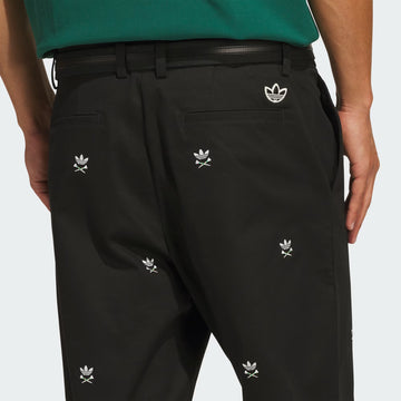 adidas Originals  Loose Embroidered Pant - Black
