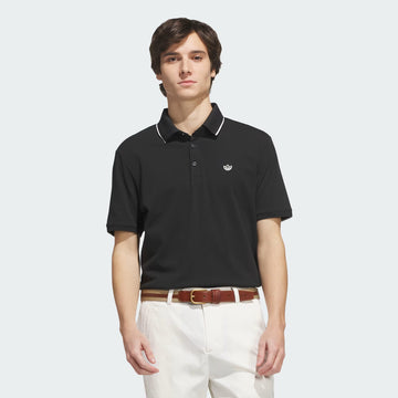 adidas Twistknit Trefoil Polo - Black