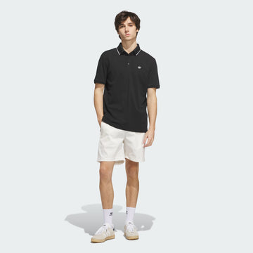 adidas Twistknit Trefoil Polo - Black