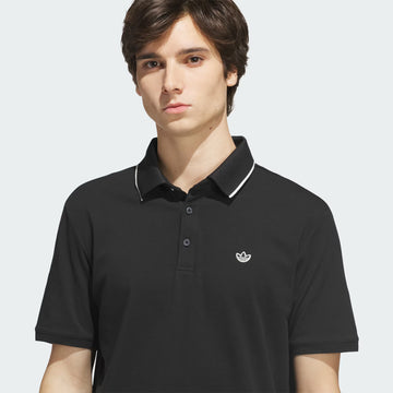 adidas Twistknit Trefoil Polo - Black