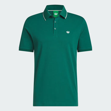 adidas Twistknit Trefoil Polo - Collegiate Green