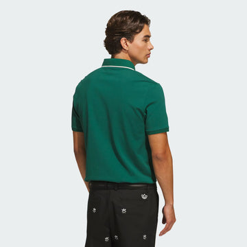 adidas Twistknit Trefoil Polo - Collegiate Green
