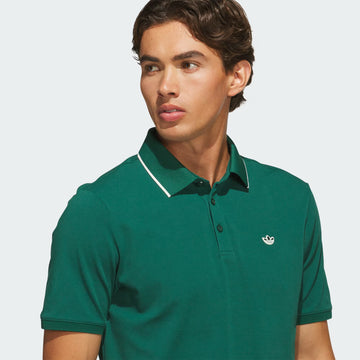 adidas Twistknit Trefoil Polo - Collegiate Green