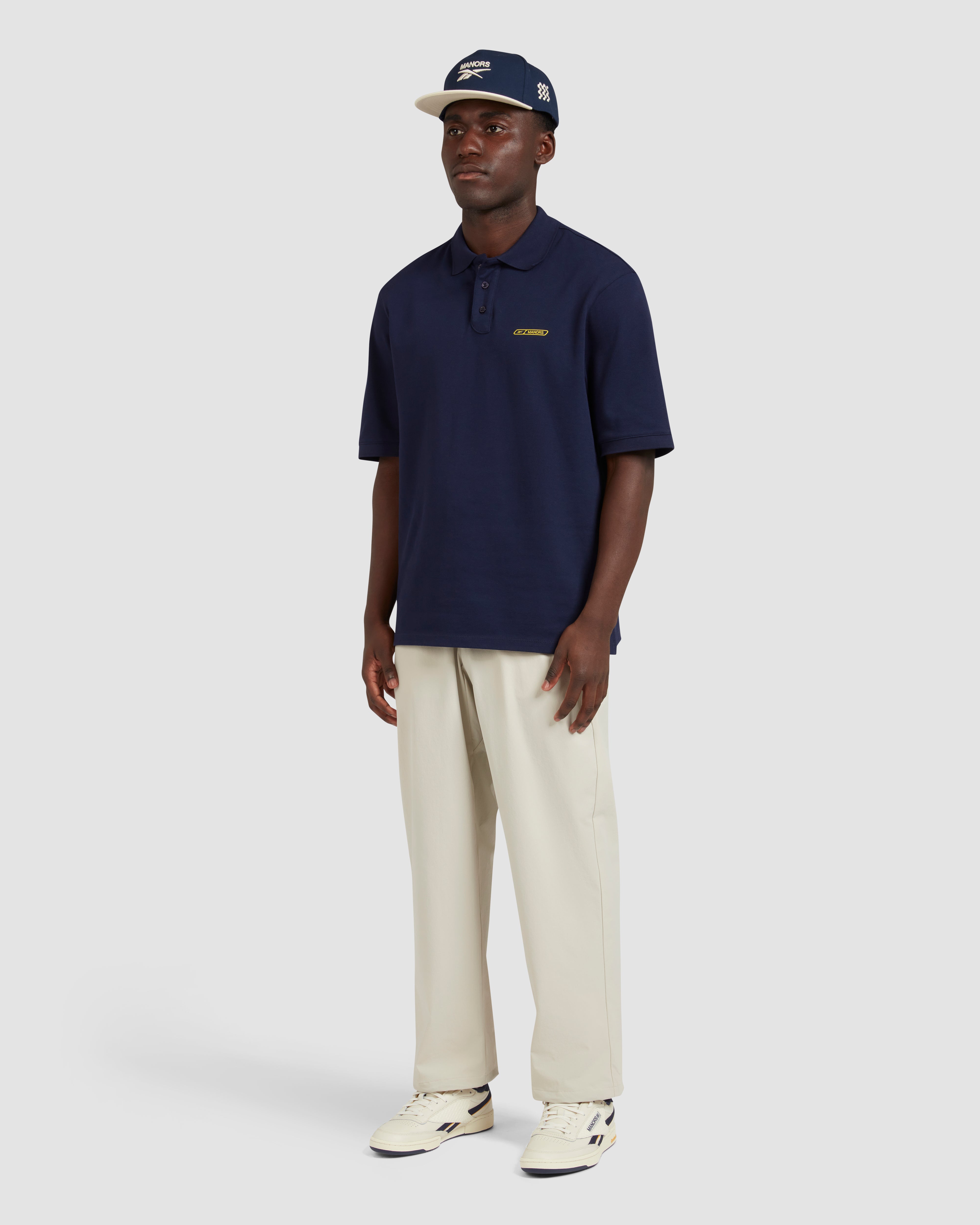 Reebok X Manors OG Pump Golf Training - Navy/Chalk/Yellow – Bisque