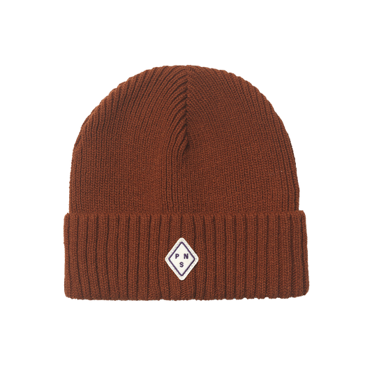 Pas Normal Off-Race Patch Beanie Rust