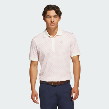 adidas Originals All Over Trefoil Polo with Stripe - St Tropic Bloom/Chalk White