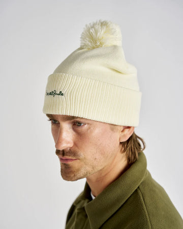 Local Rule Pom Pom Beanie - Offwhite