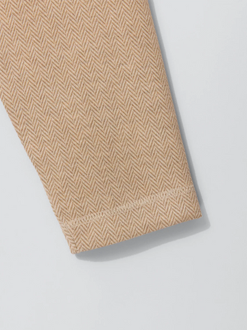 Public Drip The Herringbone Half Zip - Cream