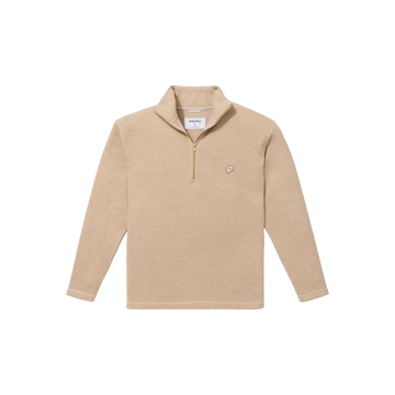 Public Drip The Herringbone Half Zip - Cream