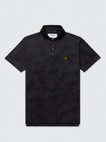 Public Drip Camo Polo - Black, front