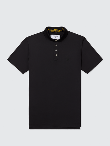Public Drip Athlete Tonal Polo - Black, hero