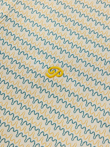 Public Drip Athlete Drip Stripe Polo - Creme