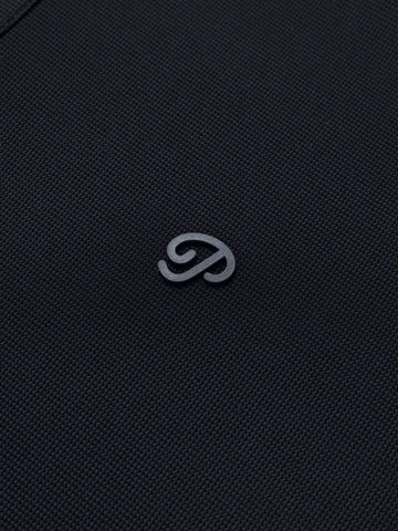 Public Drip Triborough Waffle Knit Polo - Navy