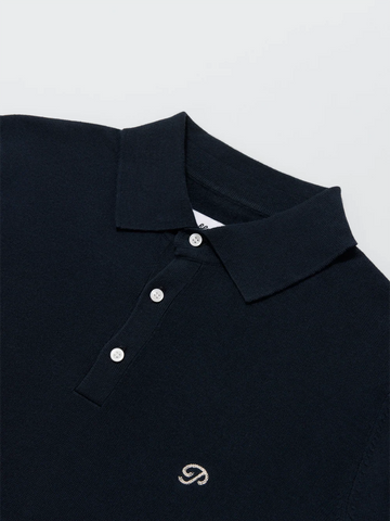 Public Drip Athlete Knit Polo - Navy