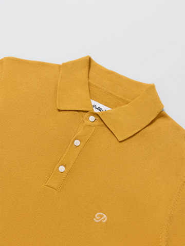 Public Drip Athlete Knit Polo - Ochre
