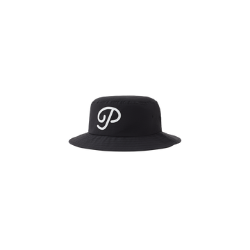Public Drip "P" Script Nylon Bucket Hat - Black