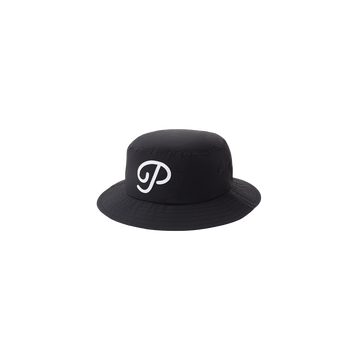 Public Drip "P" Script Nylon Bucket Hat - Black