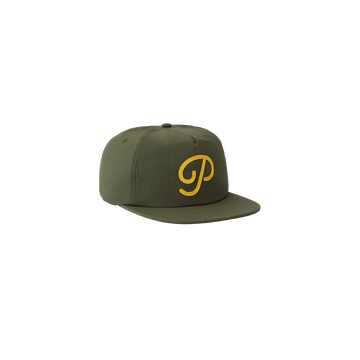 Public Drip "P" Script Nylon Snapback - Pine Grove