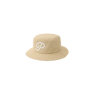 Public Drip "P" Script Nylon Bucket Hat - Sand