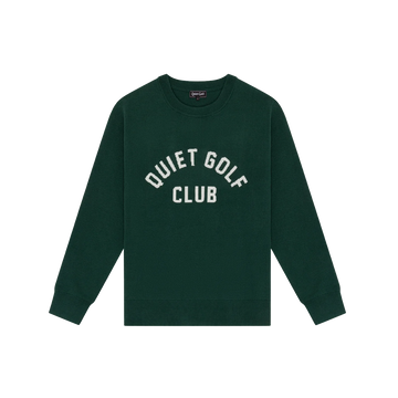 Quiet Golf Jacquard Sweater - Forest