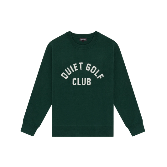 Quiet Golf Jacquard Sweater - Forest