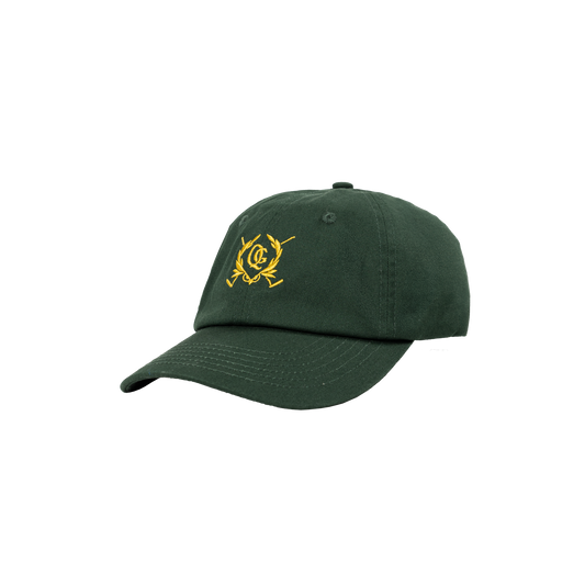 Quiet Golf Crest Dad Hat - Forest