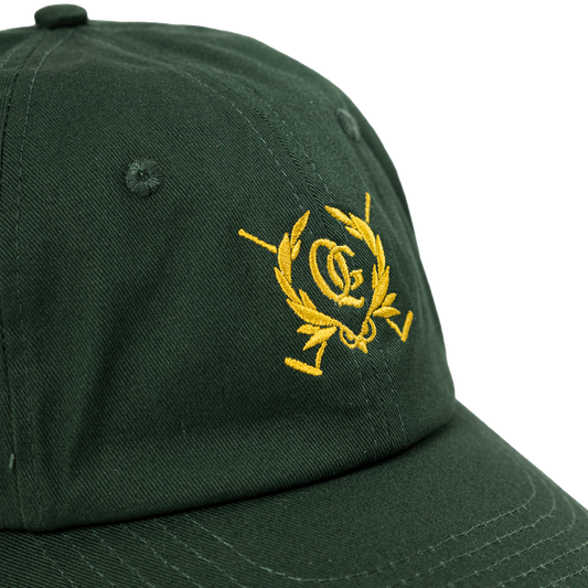 Quiet Golf Crest Dad Hat - Forest