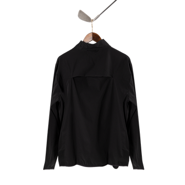 Quiet Golf Monogram Shell Pullover - Black