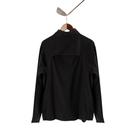 Quiet Golf Monogram Shell Pullover - Black