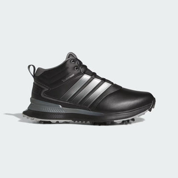 adidas Golf R2C MID CLIMAPROOF WIDE GOLF SHOES - Core Black / Iron Metallic / Silver Metallic