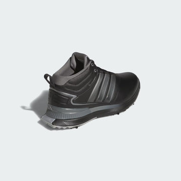 adidas Golf R2C MID CLIMAPROOF WIDE GOLF SHOES - Core Black / Iron Metallic / Silver Metallic