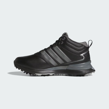 adidas Golf R2C MID CLIMAPROOF WIDE GOLF SHOES - Core Black / Iron Metallic / Silver Metallic