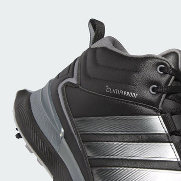 adidas Golf R2C MID CLIMAPROOF WIDE GOLF SHOES - Core Black / Iron Metallic / Silver Metallic