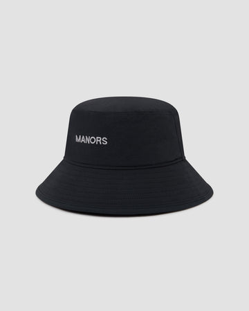 Manors Golf Recycled Greenskeeper Bucket Hat - Black