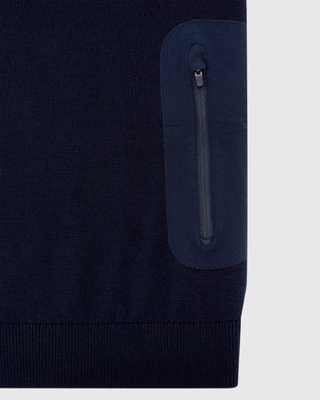 Manors Golf Merino Tech Vest - Midnight