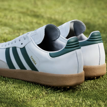 Adidas Samba Golf Shoes - Cloud White / Collegiate Green / Gum