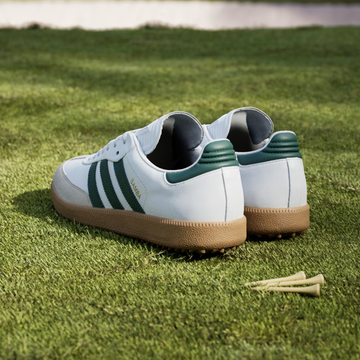 Adidas Samba Golf Shoes - Cloud White / Collegiate Green / Gum