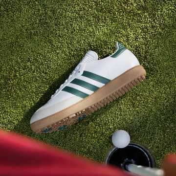 Adidas Samba Golf Shoes - Cloud White / Collegiate Green / Gum