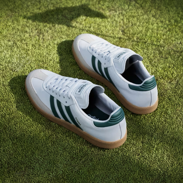 Adidas Samba Golf Shoes - Cloud White / Collegiate Green / Gum