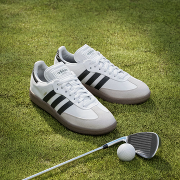 adidas Golf White/Black Samba Spikeless Shoes US 10 (UK 9) Mens adidas Golf White/Black Samba Spikeless Shoes US 10 (UK 9) Mens