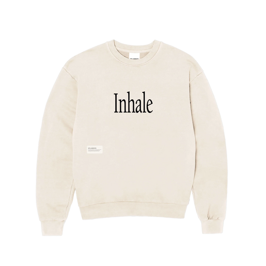 Students Golf Inhale Crewneck Sweater Nude