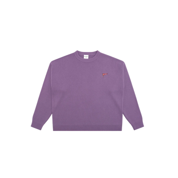Students Rains L/S Cable Knit Crewneck Sweater - Wisteria